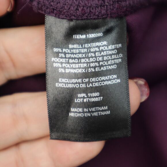 32 Degrees Heat Pants Womens S Purple Jogger Side Pockets Adjustable Waist - Picture 10 of 12